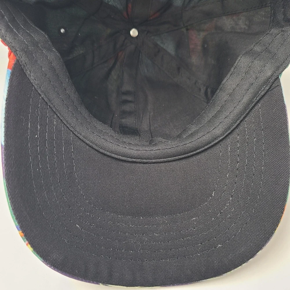 DARE Hat Strapback (Fits‎ Small) Blue Red Floral All Over Print Tropical Skate